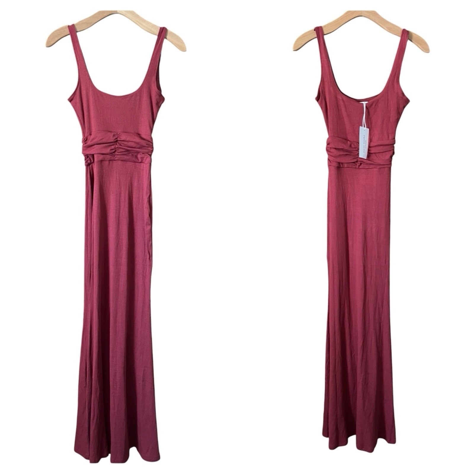 Riot Swim Roxi Maxi Dress Ribbed Coverup Nwt Small Resortwear Boho Beach Casual